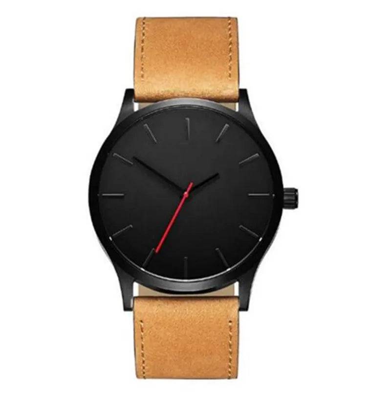 Men’s Quartz Watch – Leather Band, Fashionable Casual Design, Perfect for Sports & Everyday Style